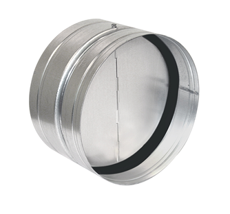 Spiro terugslagklep met afdichtingsrubber