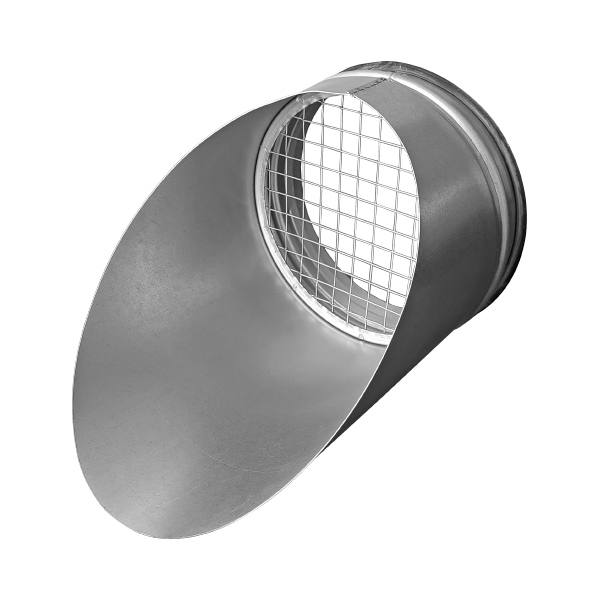 Spiro buisrooster 45 graden met gaas