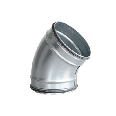 Spiro Bocht 45° Ø 224 mm. SAFE (met rubber)