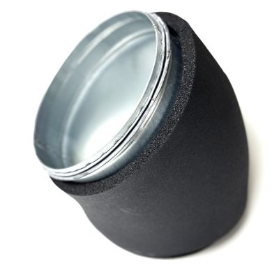 Climaduct 13mm bocht diameter 200 30 graden geisoleerd