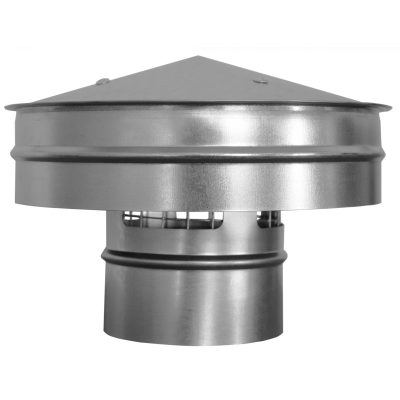 Regenhoed Ø 100 met gaas